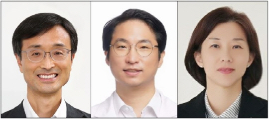 제13회 광동 암학술상 수상자. 왼쪽부터 이병헌 경북대 의과대학 생화학교실 교수, 임채홍 고려대 의과대학 방사선종양학과 교수, 김정선 국립암센터 암역학연구과 교수 광동제약 제공.